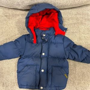 Polo winter coat for toddler.
